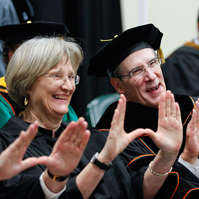 President Frenk with Harvard President Drew Faust